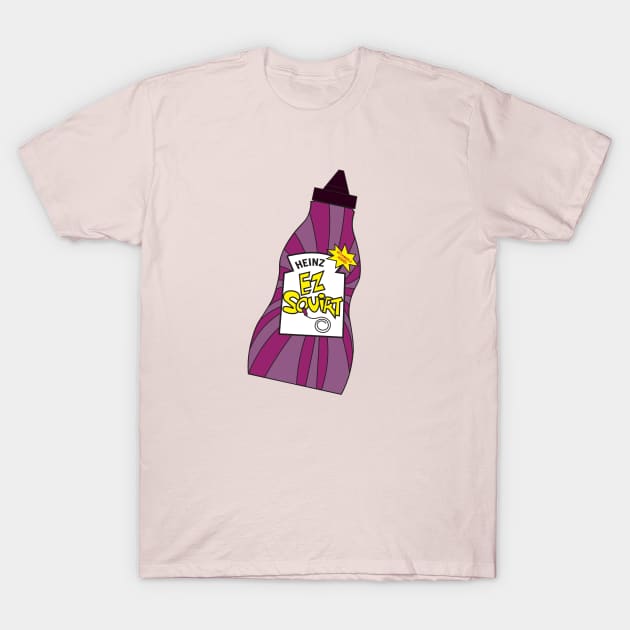 EZ Squirt - Purple T-Shirt by Pinnuendo